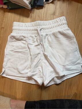 wild fable White Terry Drawstring Athletic Shorts